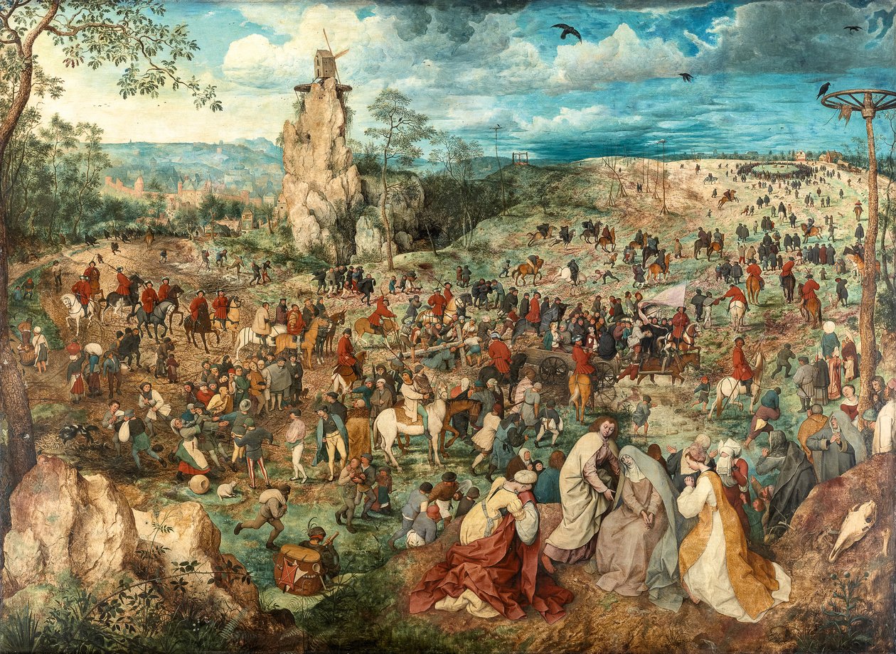 Alemán: Kreuztragung Christi La Procesión del Calvario de Pieter Brueghel the Elder