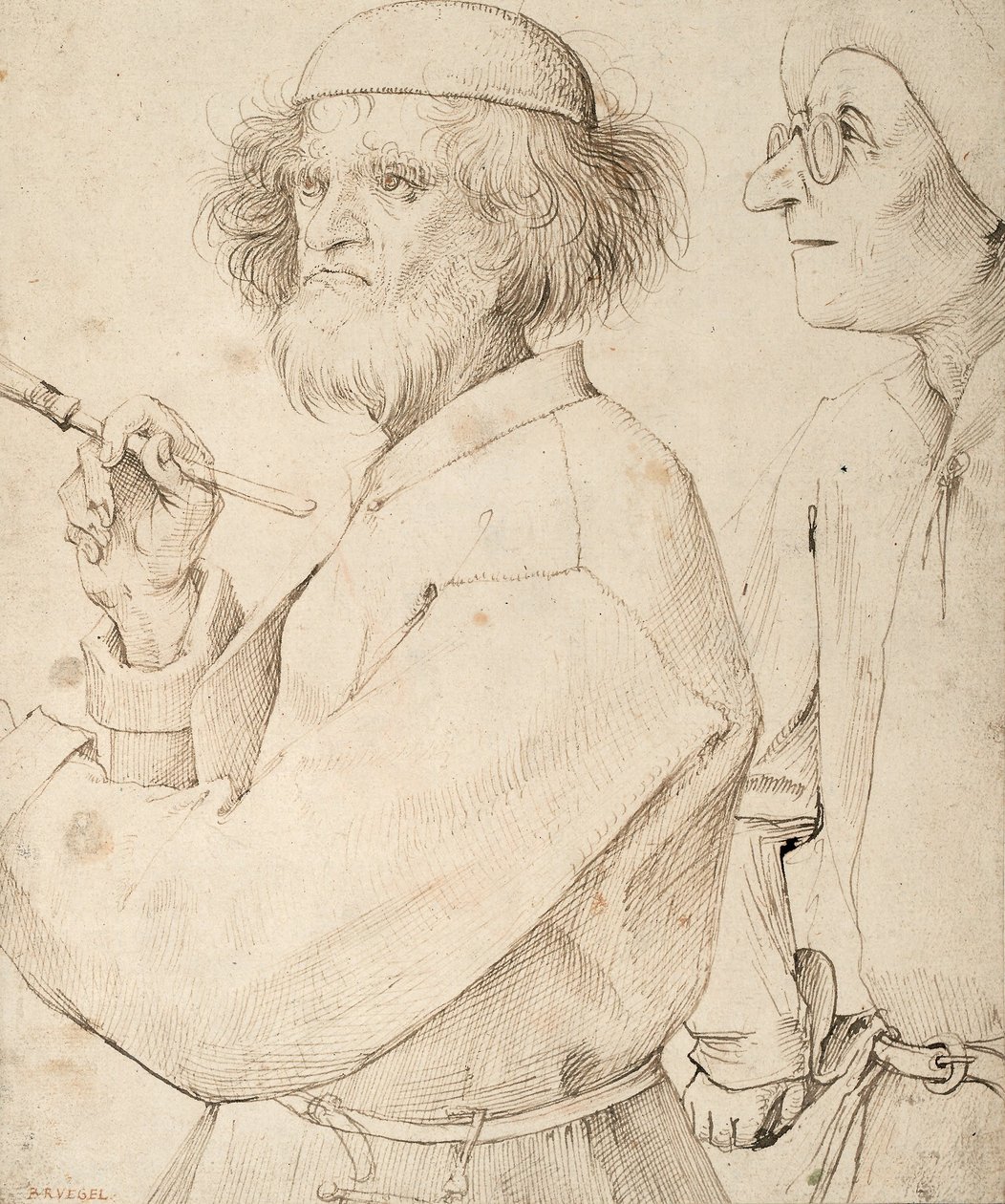 El pintor y el comprador de Pieter Bruegel the Elder