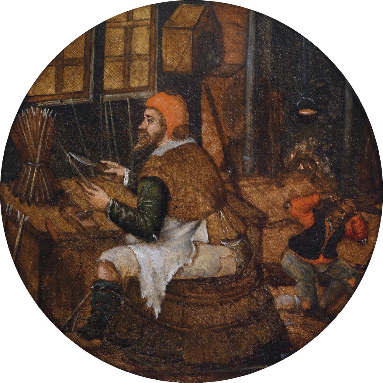 Fabricante de flechas de Pieter Brueghel the Younger