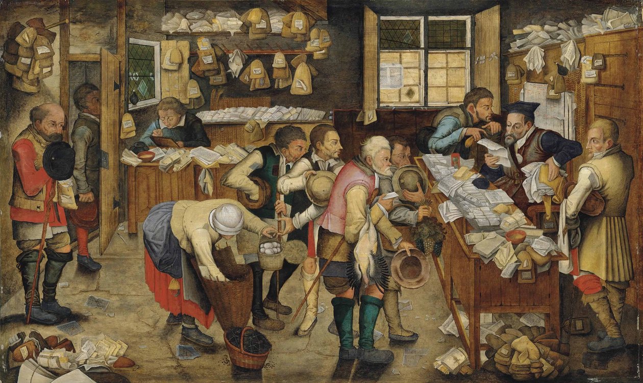 El pago de los diezmos (El abogado rural) de Pieter Brueghel the Younger