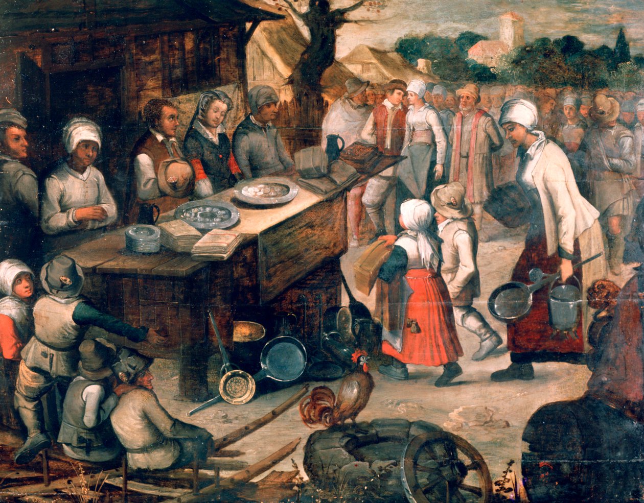 La presentación de regalos de Pieter Brueghel the Younger