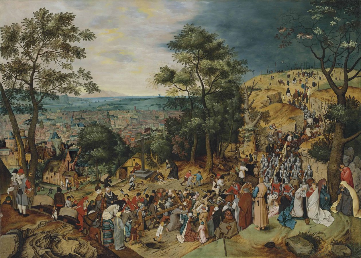El camino del Calvario de Pieter Brueghel the Younger