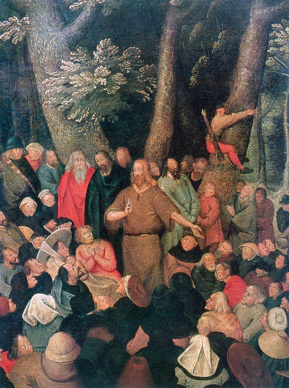 El sermón de Juan el Bautista (detalle), 1604 de Pieter Brueghel the Younger