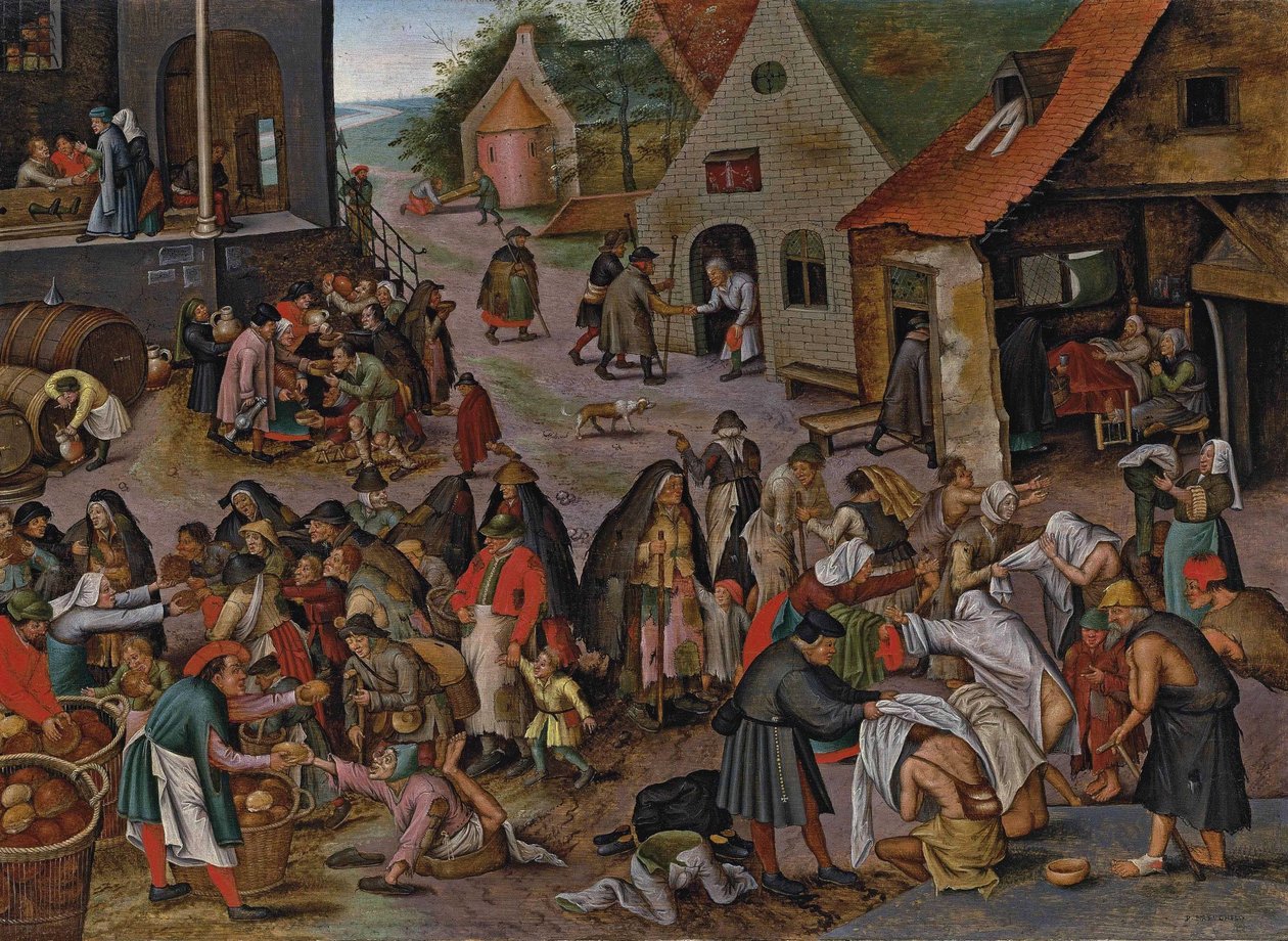 Los siete actos de misericordia de Pieter Brueghel the Younger