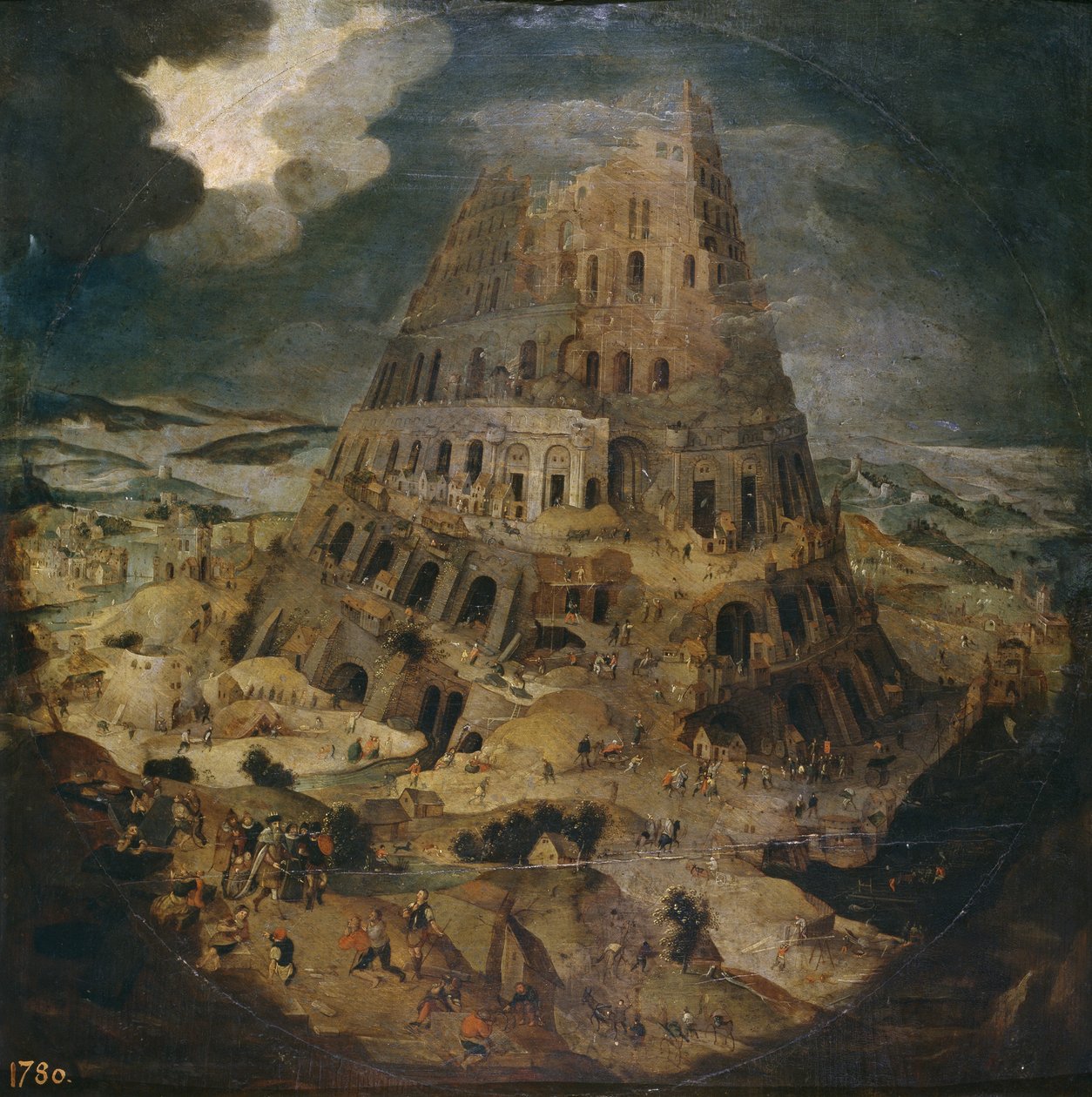 La Torre de Babel, ca 1595 de Pieter Brueghel the Younger