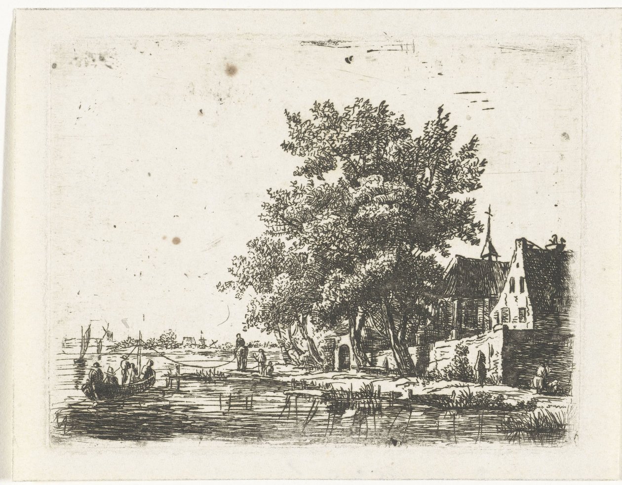 Barcaza de remolque en un monasterio de Pieter Casper Christ