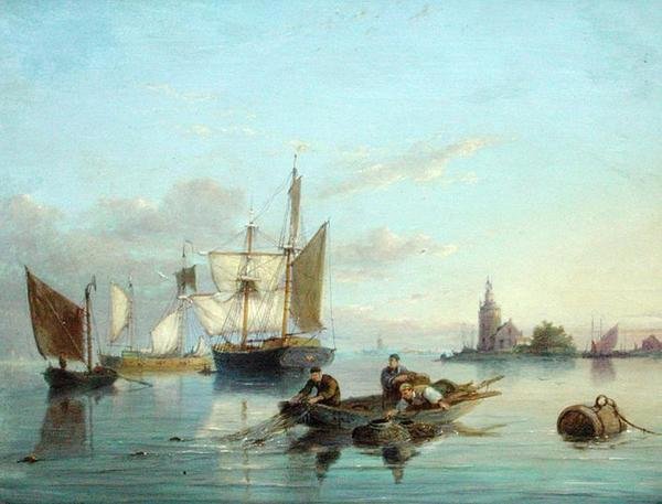 En la isla de Texel, Holanda de Pieter Christiaan Cornelis Dommelshuizen