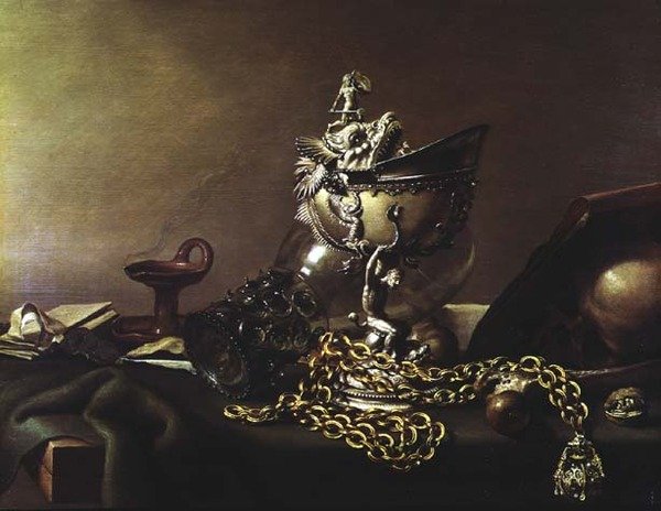 Naturaleza muerta con un nautilus de Pieter Claesz