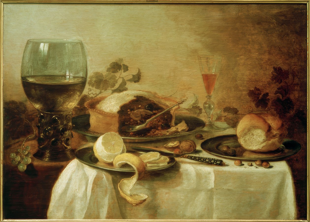 Naturaleza Muerta con Pastel de Pieter Claesz
