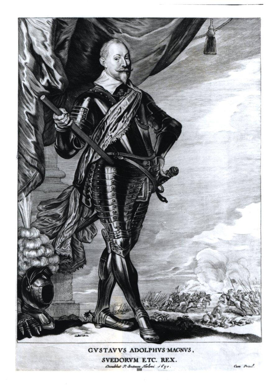 Retrato de Gustavo Adolfo el Grande, Rey de los Suecos (1592-1632), 1650 de Pieter Claesz Soutman