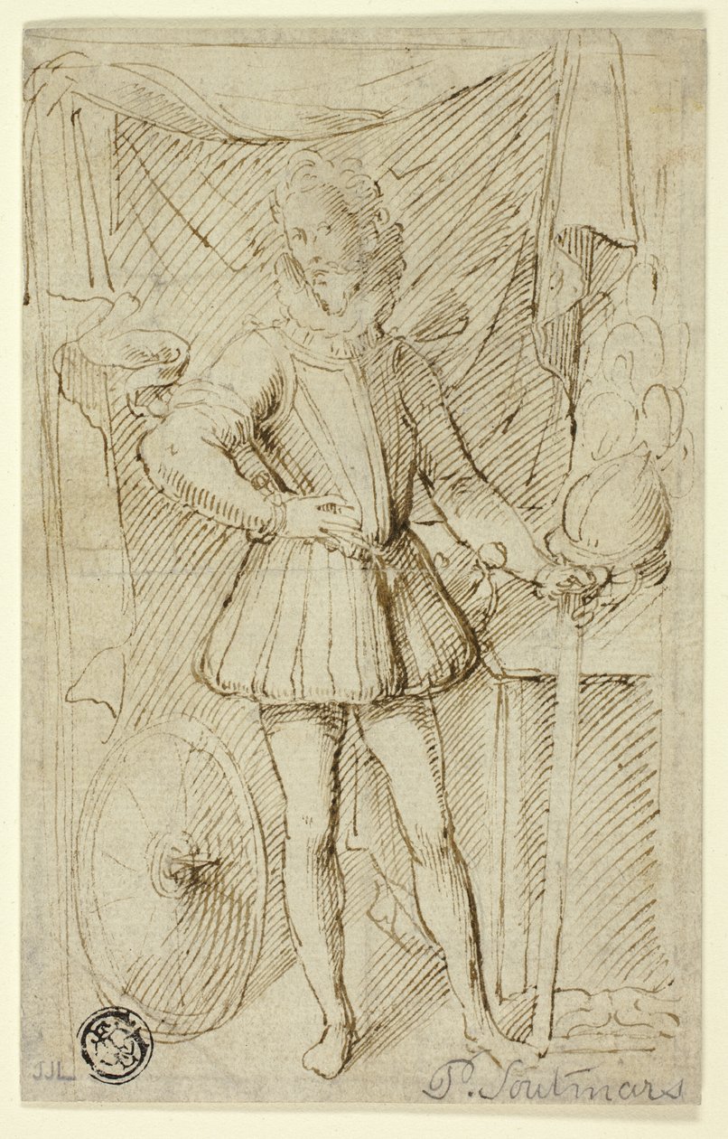 Retrato de un noble con armadura de Pieter Claesz. Soutman