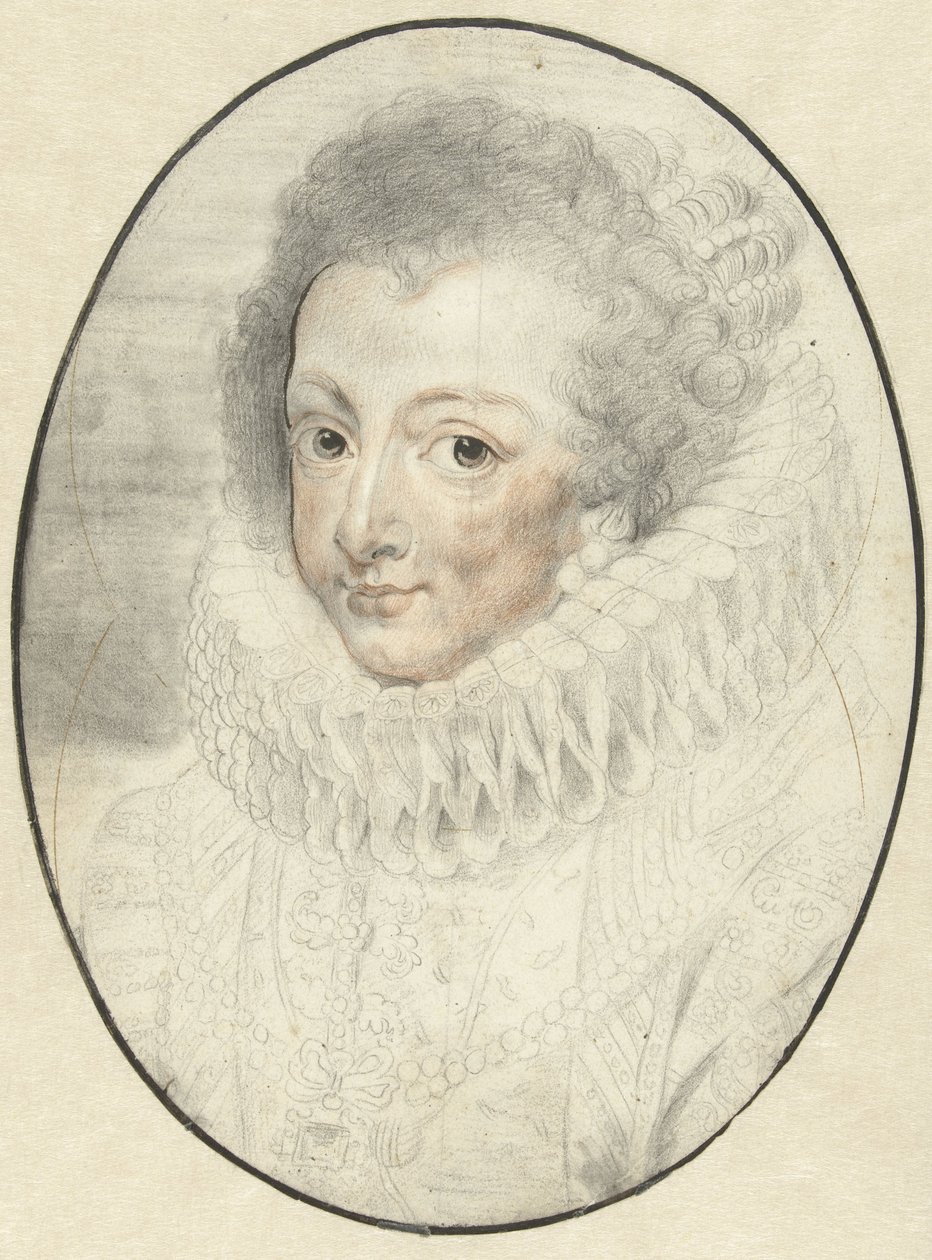 Retrato de Isabel, consorte de Felipe IV de España de Pieter Claesz. Soutman