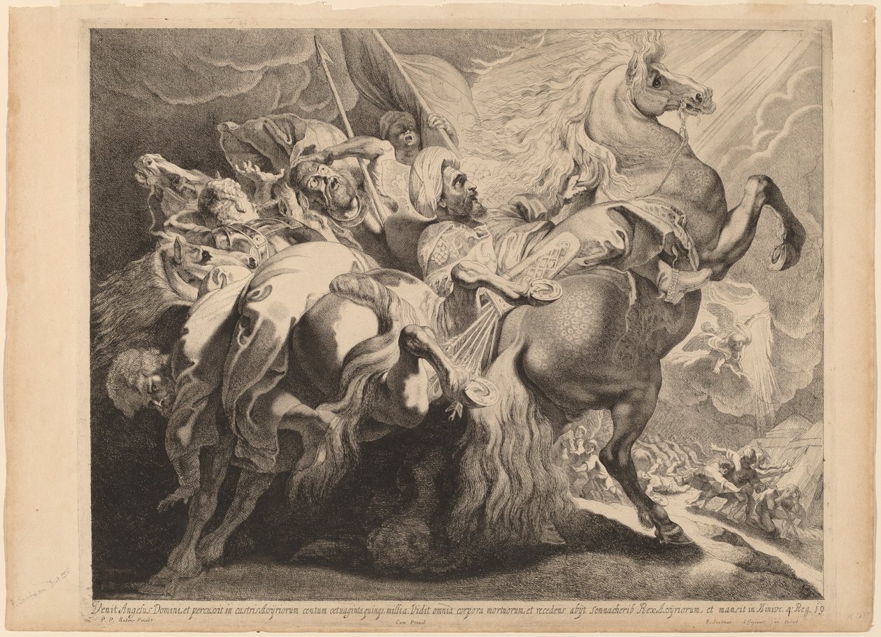 La derrota de Senaquerib de Pieter Claesz Soutman after Sir Peter Paul Rubens