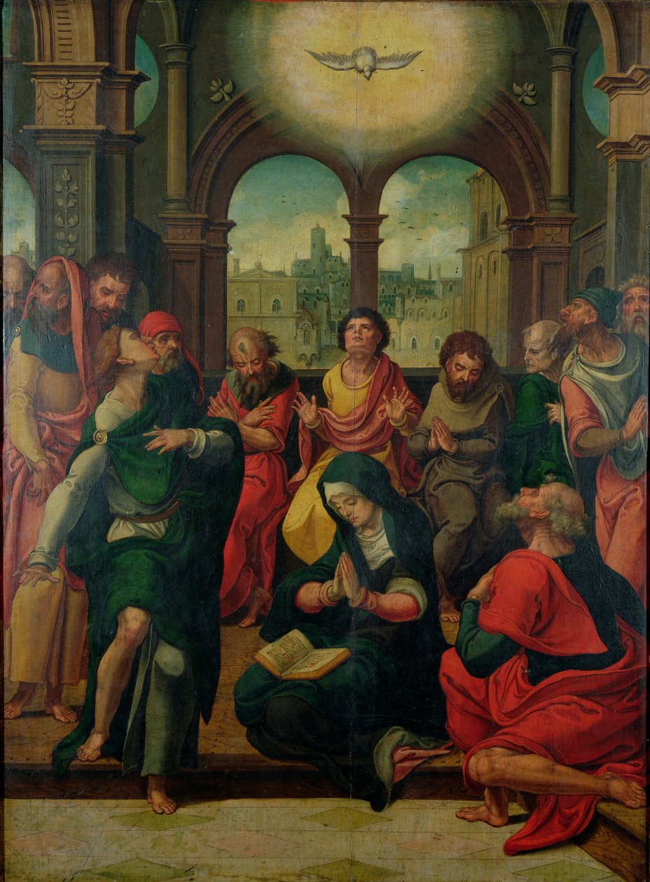 Descenso del Espíritu Santo de Pieter Coecke van Aelst