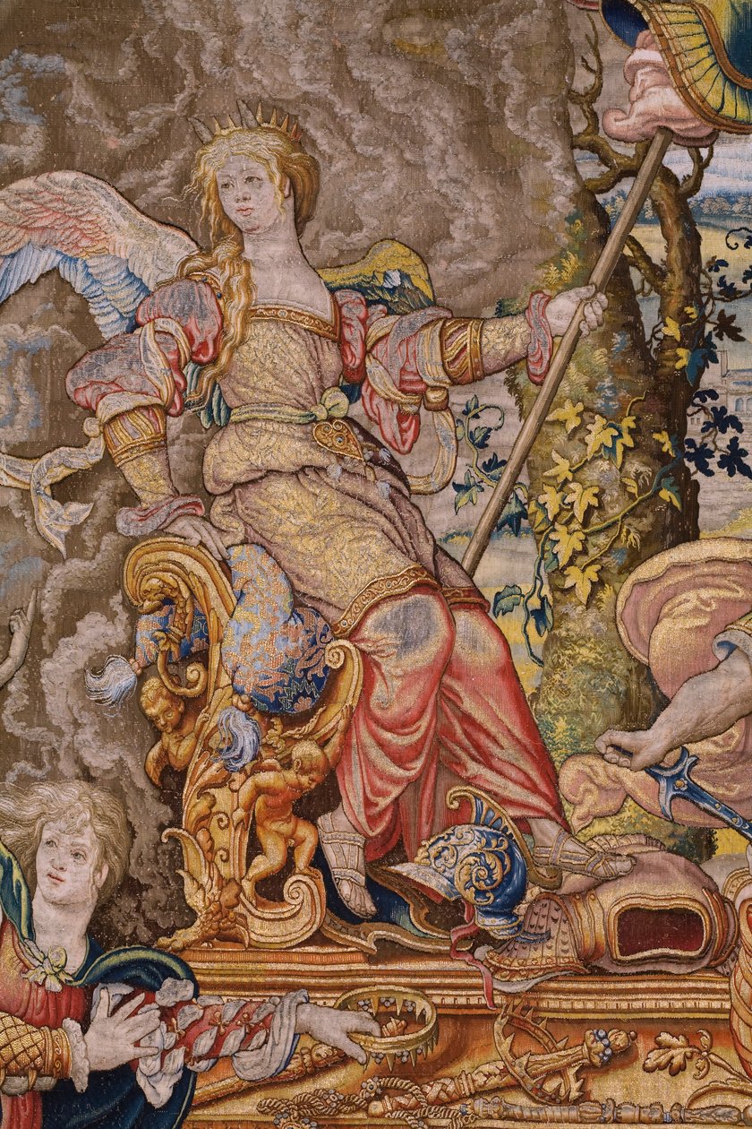 Tapiz flamenco. Serie Los siete pecados capitales: Vanidad (soberbia). El dibujante Pieter Coecke van Aelst. Taller de Bruselas. hacia 1542-1544. de Pieter Coecke van Aelst