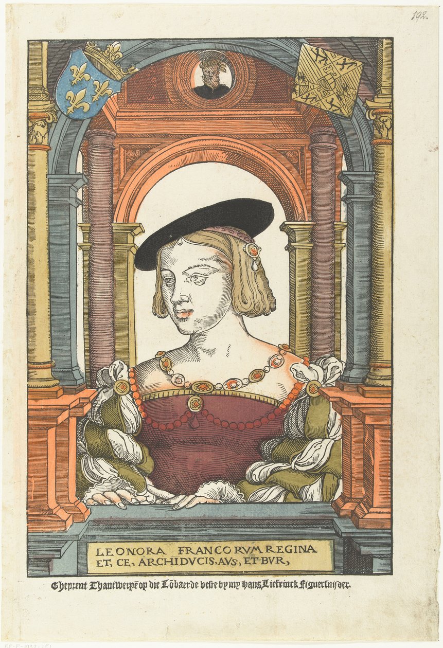 Retrato de Leonor de Austria 1498-1558, 1539 de Pieter Coecke van Aelst
