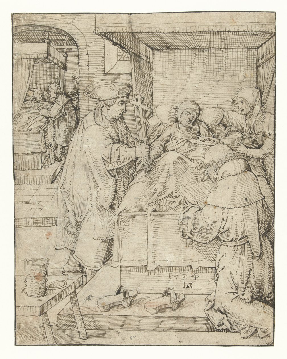 Cuidar a los enfermos
Obras de misericordia (título de la serie) de Pieter Cornelisz. genaamd Kunst