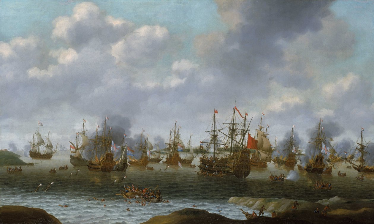 Ataque holandés al Medway, junio de 1667 de Pieter Cornelisz van Soest