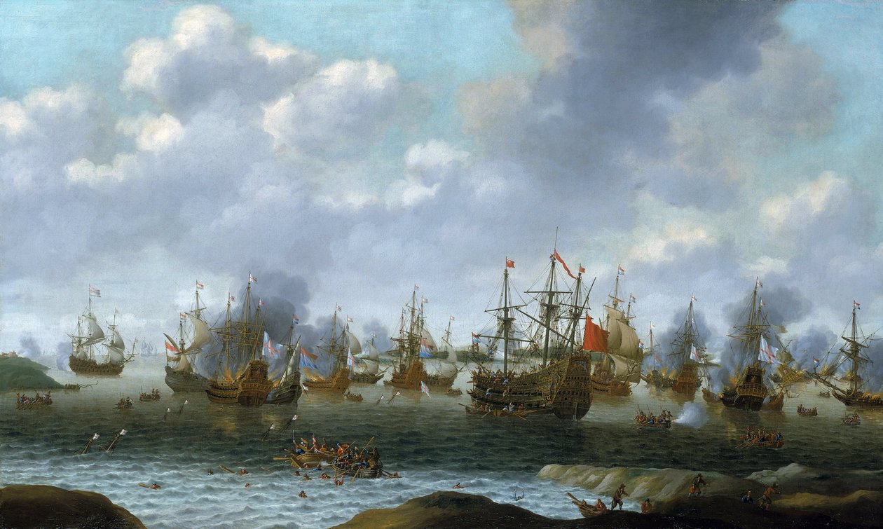 La incursión holandesa en el río Medway (Inglaterra), junio de 1667 de Pieter Cornelisz van Soest