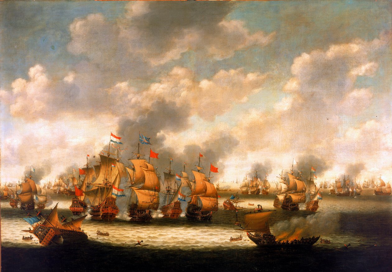 La batalla de los cuatro días de Pieter Cornelisz van Soest