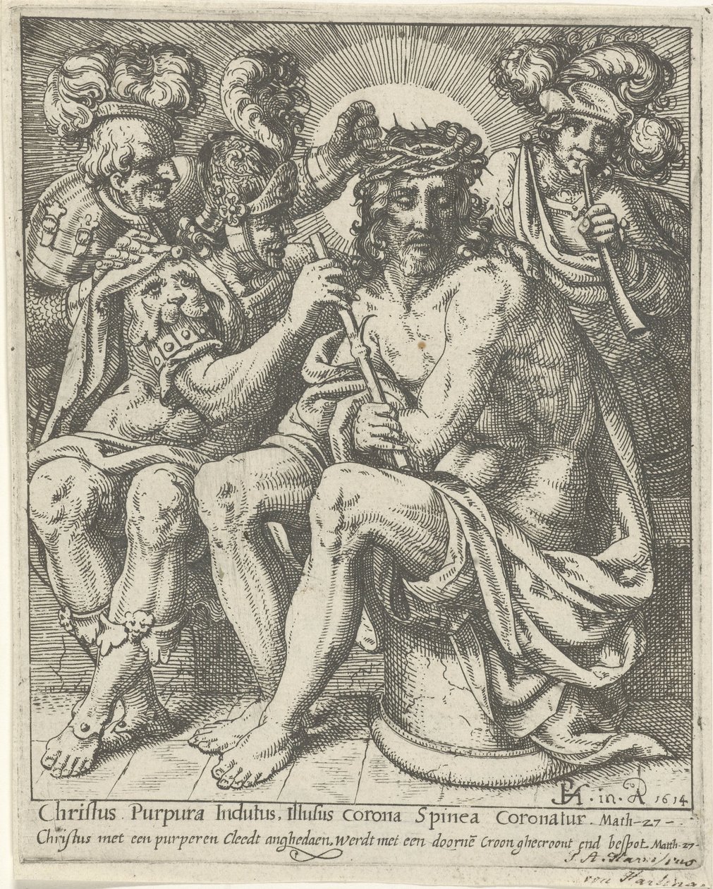 Cristo con la corona de espinas de Pieter Feddes van Harlingen