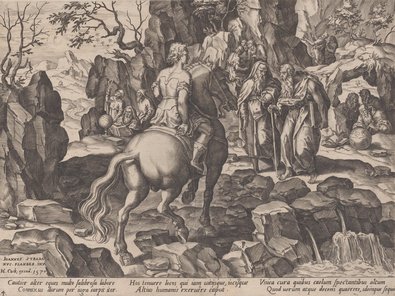 Acumulando conocimiento, de El curso de la vida humana, 1570 de Pieter Furnius