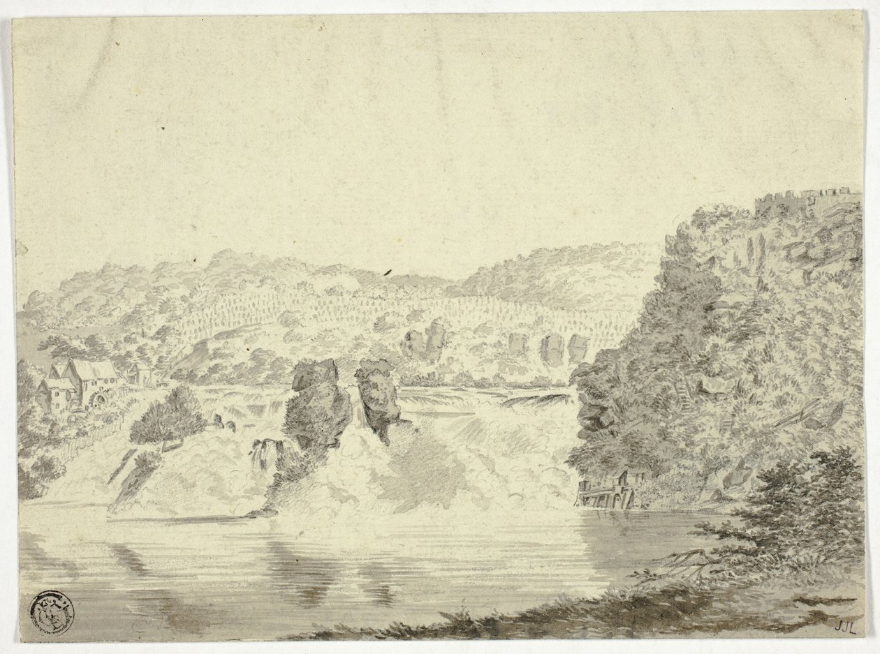 Cascada del Ródano cerca de Schafhausen de Pieter Gaal