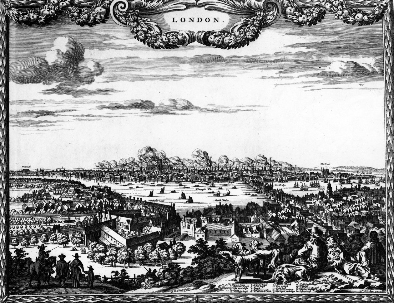 Hoja suelta del Gran Incendio de Londres, 1666 de Pieter Hendricksz Schut
