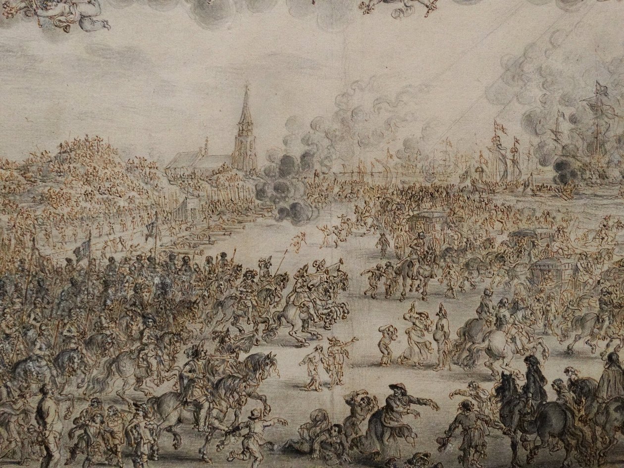 La partida de Carlos II de Scheveningen de Pieter Hendricksz Schut
