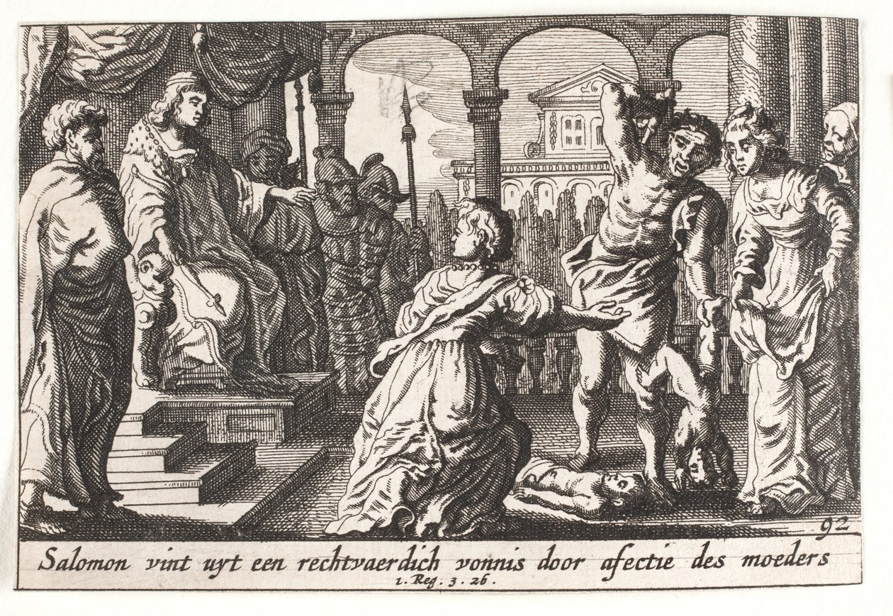 El juicio de Salomón de Pieter Hendriksz. Schut