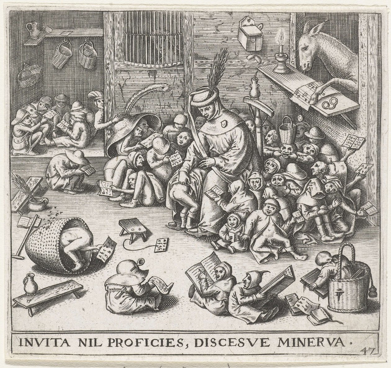 El Asno en la Escuela de Pieter Heyden van der
