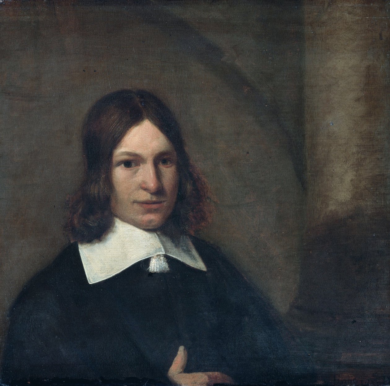 Retrato de un hombre de 19 años. Autorretrato de Pieter Hooch de