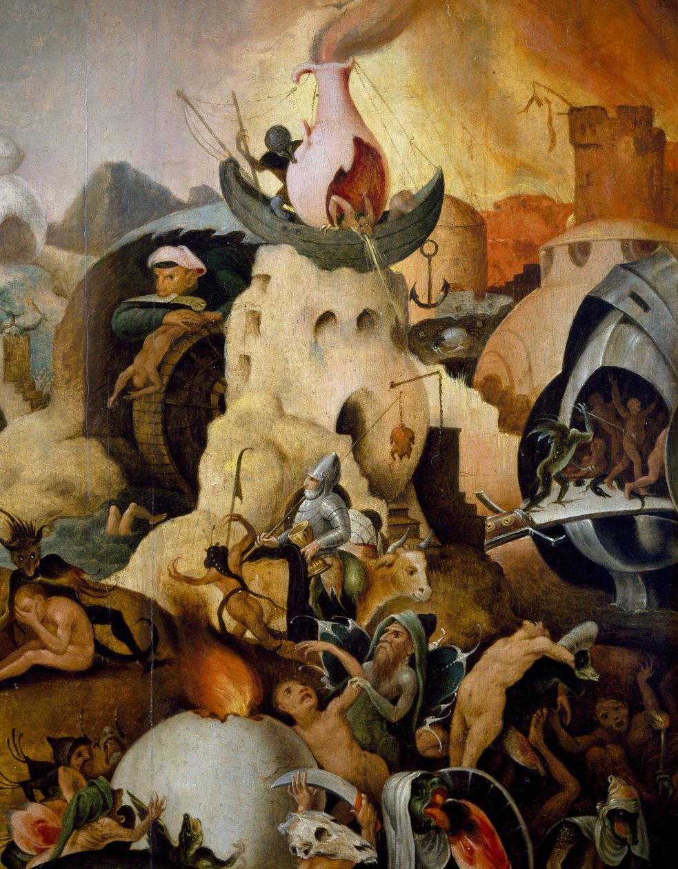 Juicio Final, ca 1554, pintura de Pieter Huys, óleo sobre tabla de Pieter Huys