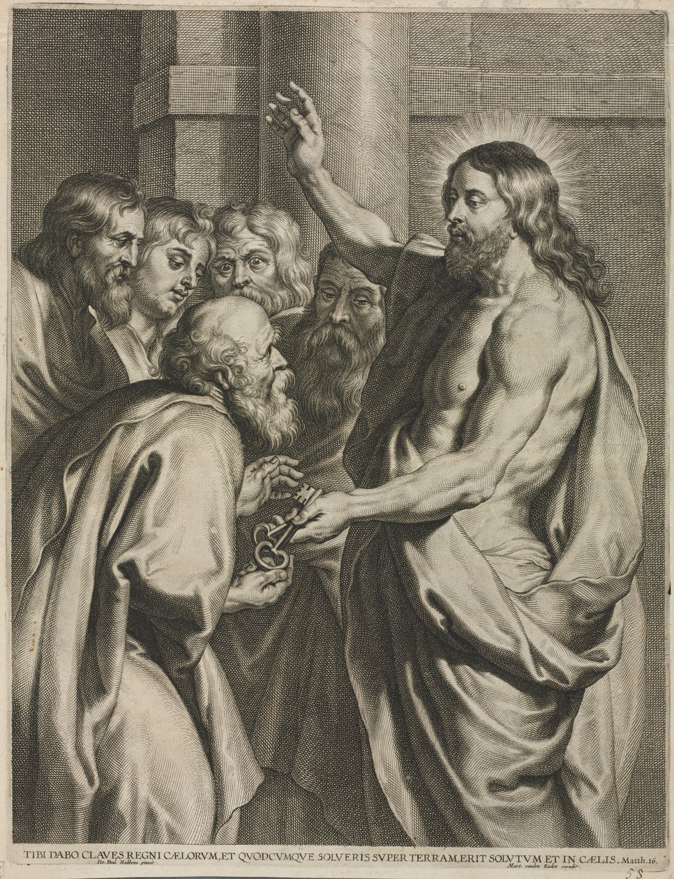Christ Giving the Keys to Peter de Pieter I de Jode