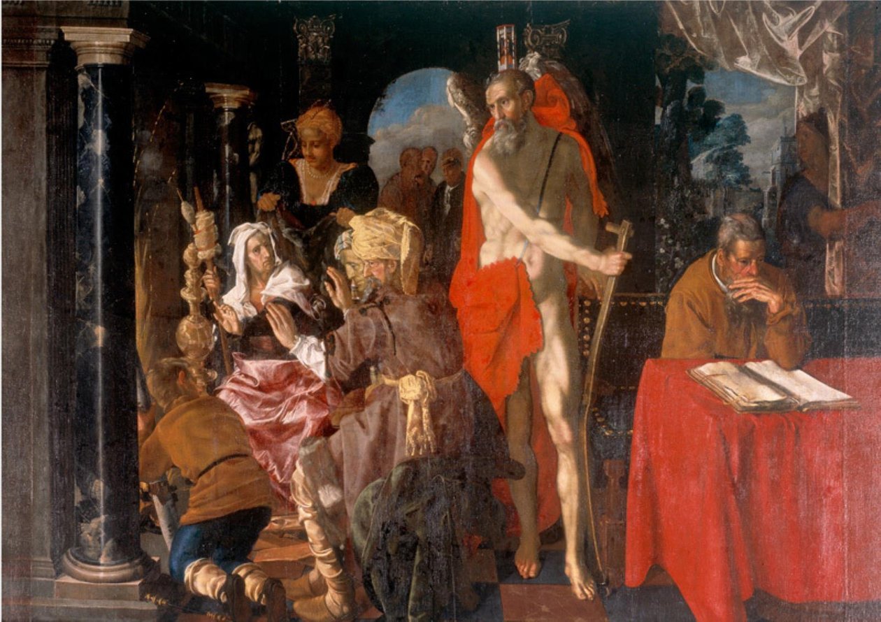 Alegoría de la vejez. El tiempo y el erudito de Pieter Isaacsz