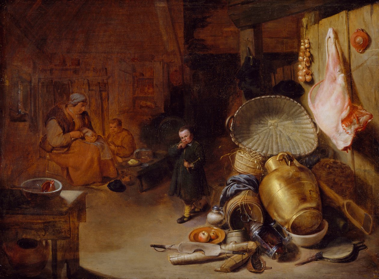 Interior con figuras, 1643 de Pieter Jacobsz Duyfhuysen