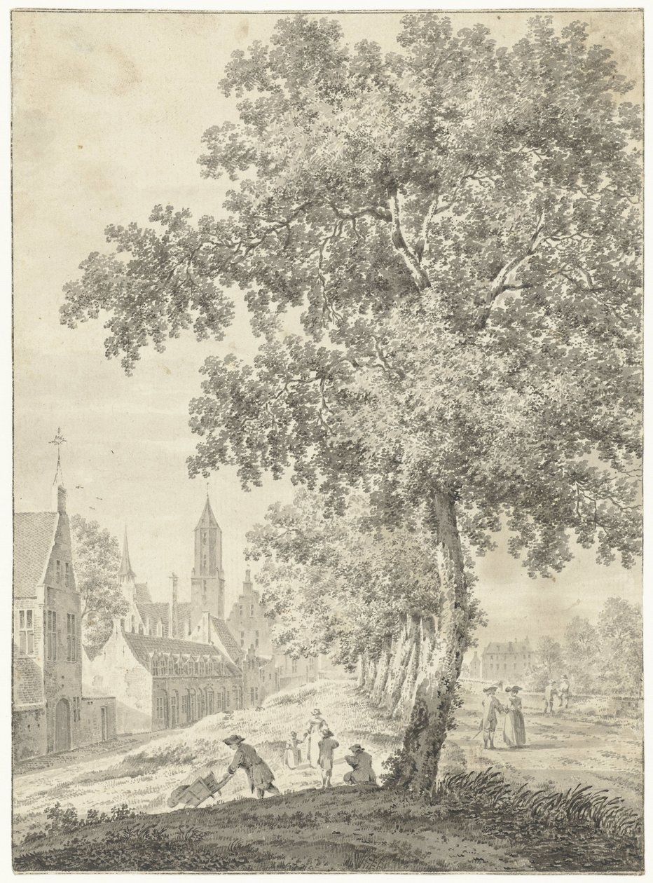 En la muralla de la ciudad de Utrecht de Pieter Jan van Liender