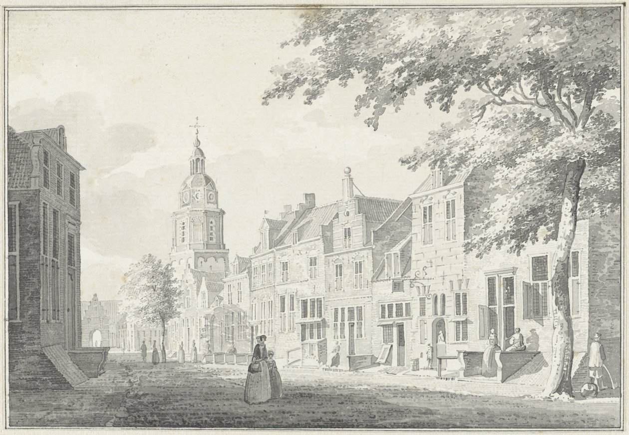 Calle del pueblo en Buren de Pieter Jan van Liender