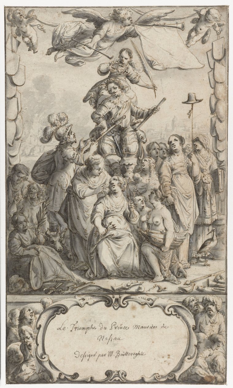 Diseño del frontispicio para Frederick Hendrick van Nassauw de Pieter Jansz