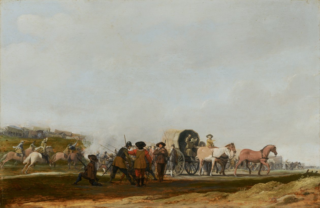 Emboscada a un convoy militar, 1631 de Pieter Jansz Post