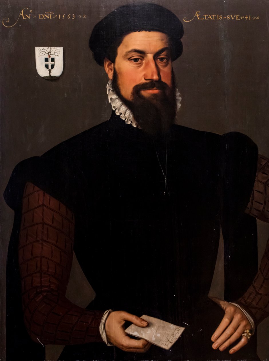 Retrato de un hombre de 41 años de Pieter Jansz. Pourbus