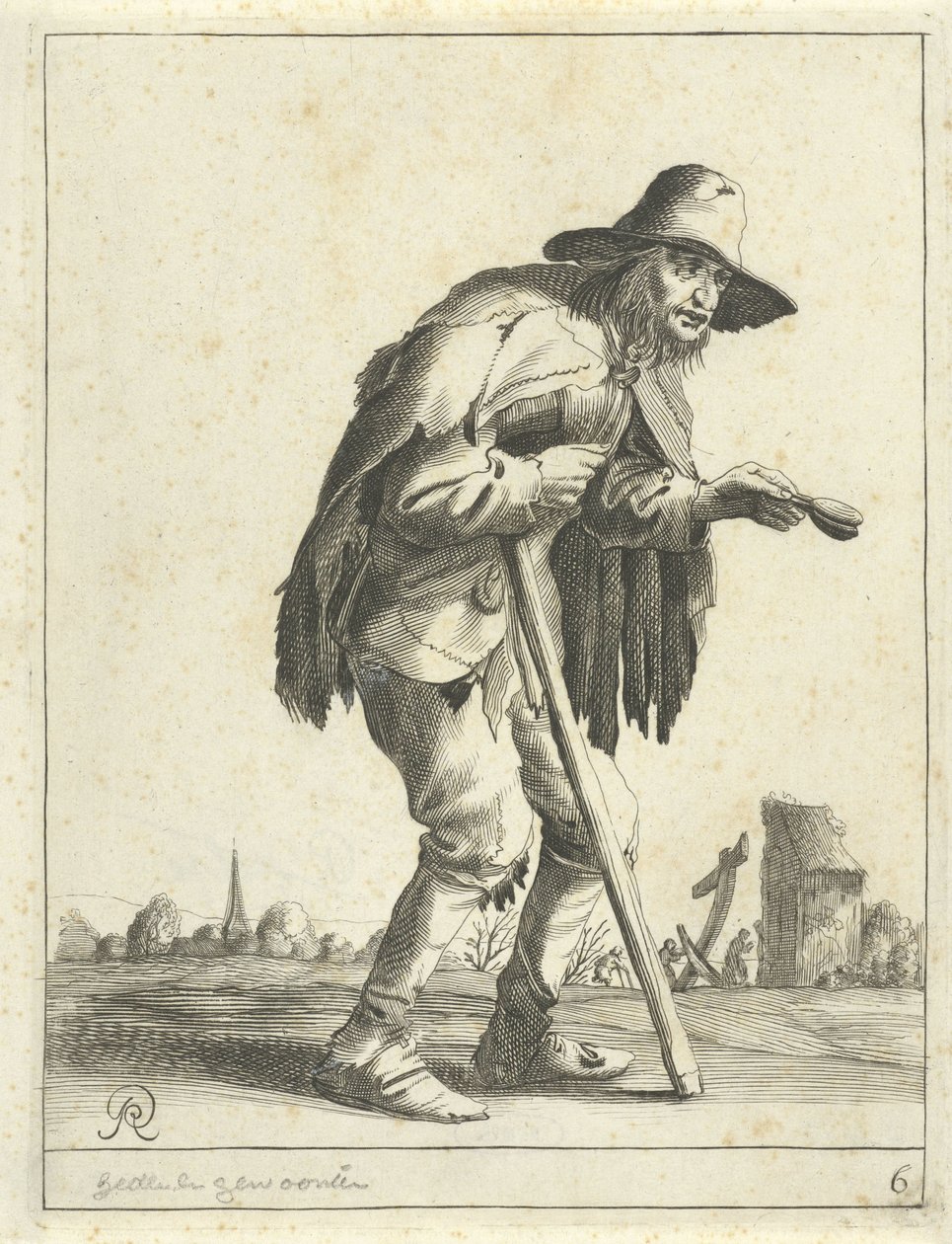mendigo leproso Mendigos y granjeros (título de la serie) de Pieter Jansz Quast