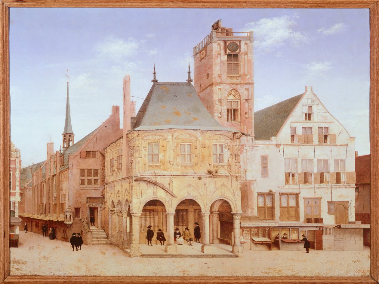 Antiguo ayuntamiento en Ámsterdam por Pieter Saenredam, Países Bajos de Pieter Jansz Saenredam