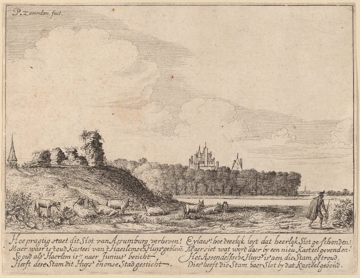 Ruinas del Castillo de Assemburg de Pieter Jansz Saenredam
