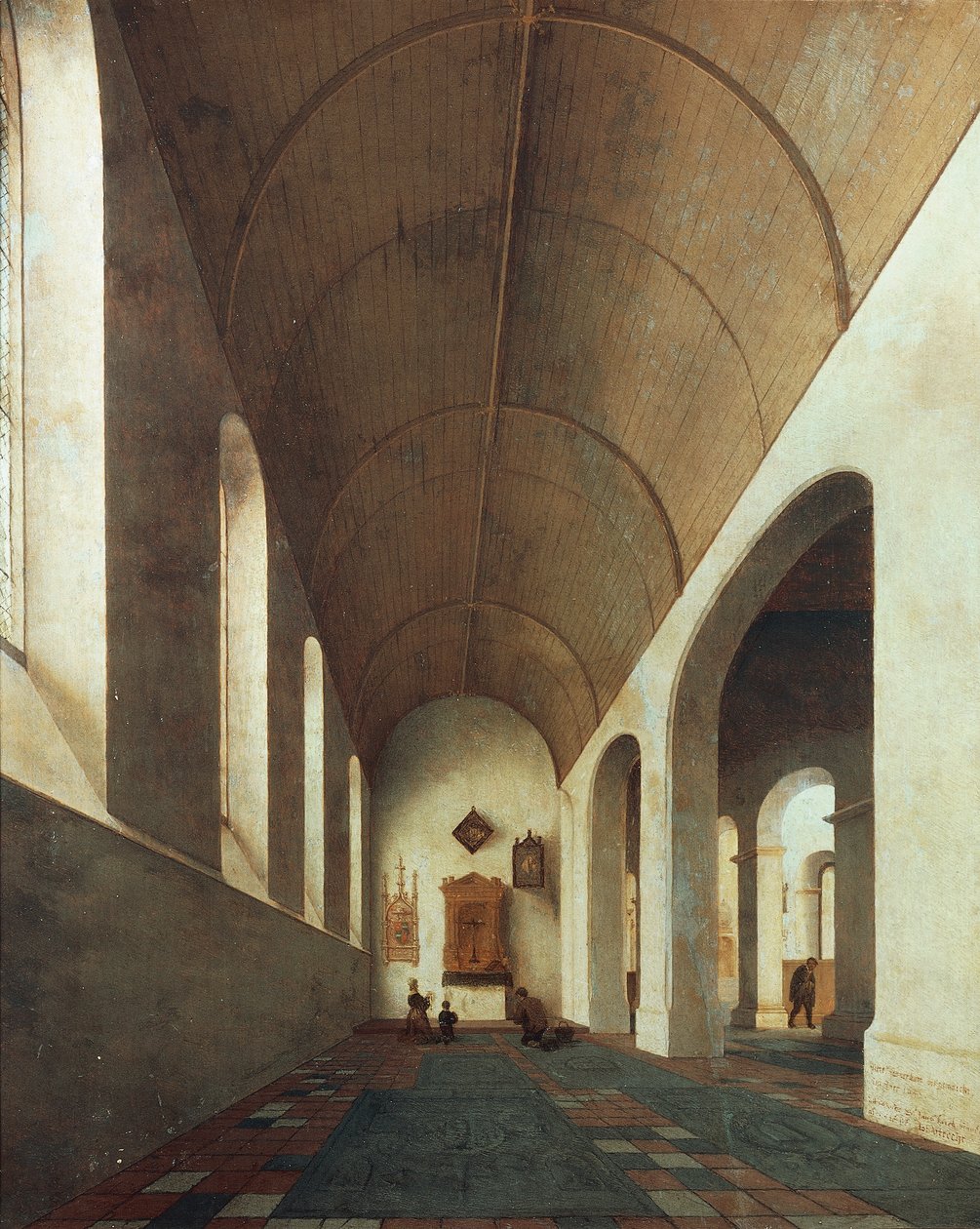 Capilla de San Antonio en la iglesia de San Juan de Utrecht de Pieter Jansz Saenredam