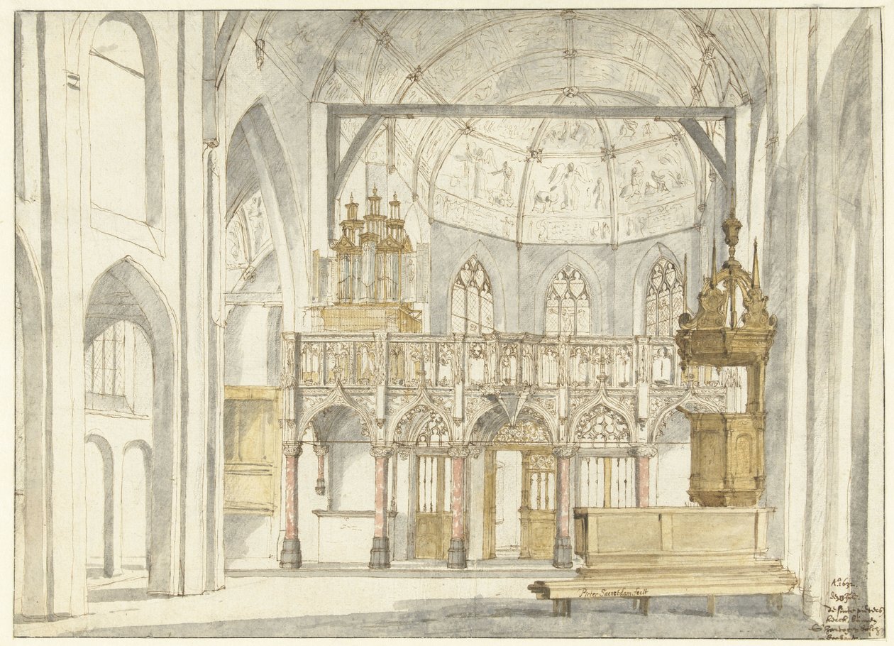 Vista del Coro de Sint-Petruskerk, 