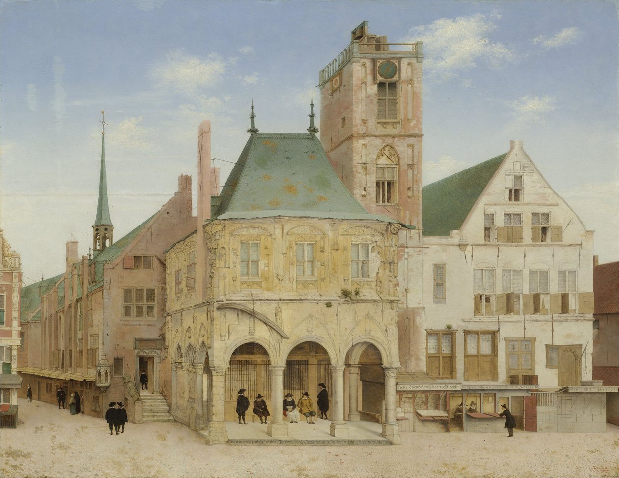El antiguo ayuntamiento de Ámsterdam, 1657 de Pieter Janszoon Saenredam
