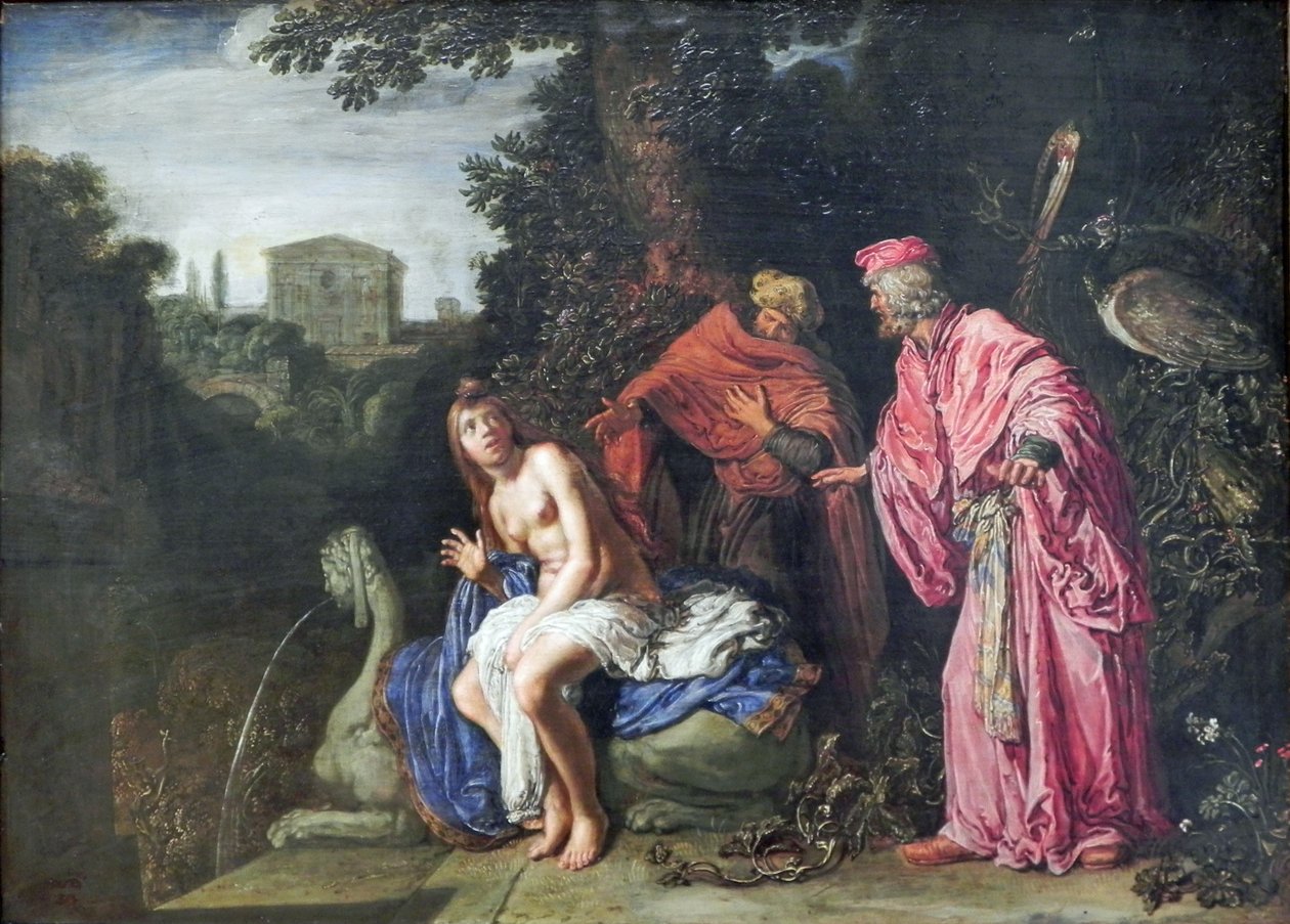 Alemán: Susanna und die beiden Alten Susanna and the Elders de Pieter Lastman
