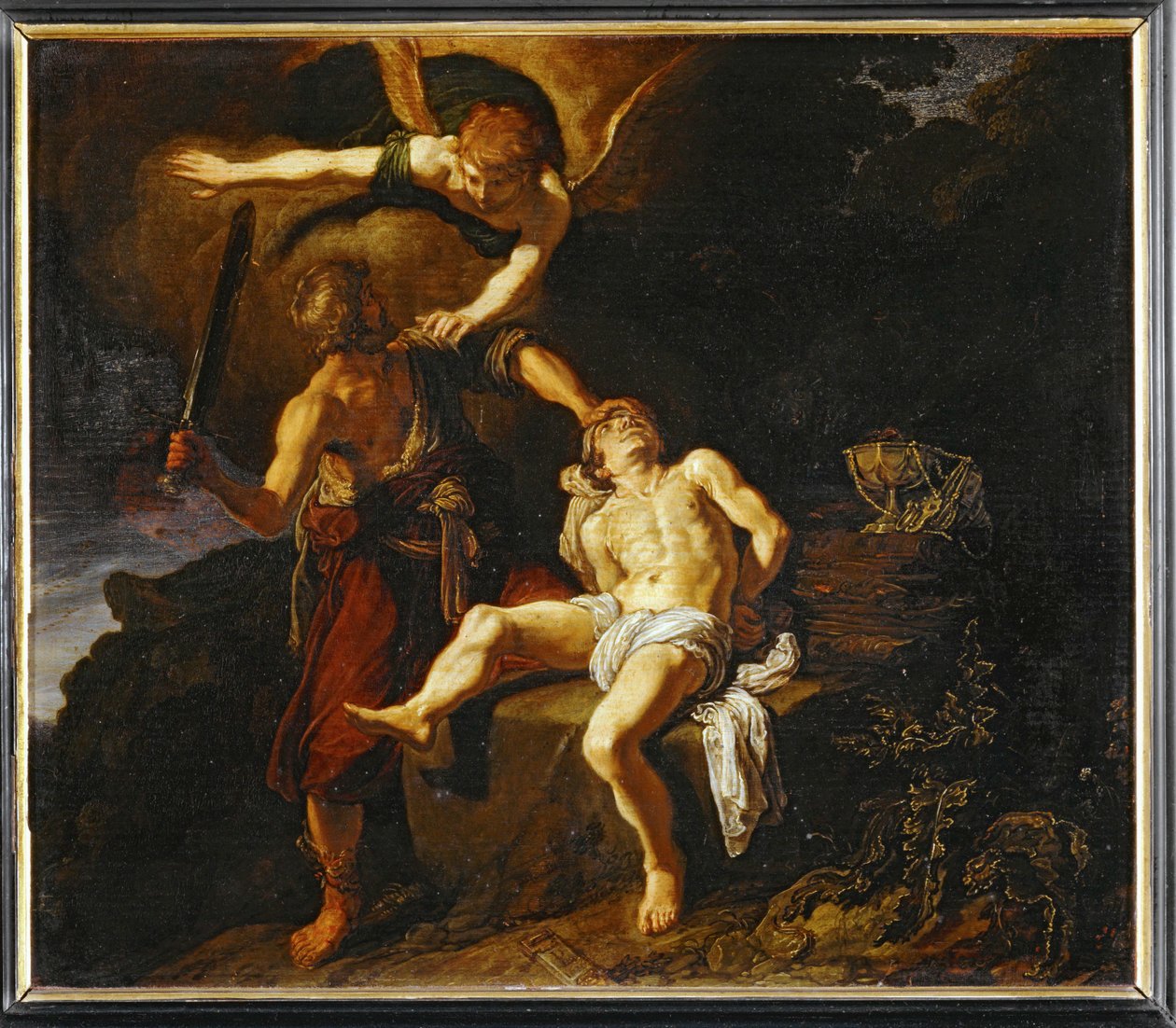 El sacrificio de Abraham ... de Pieter Lastman