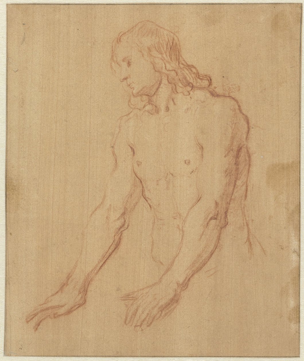 Joven desnudo, medio cuerpo de Pieter Lastman
